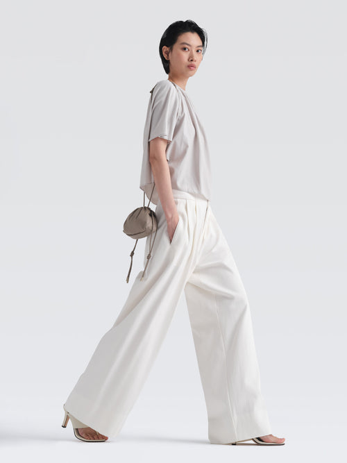 Mini Leather Pouf Bag