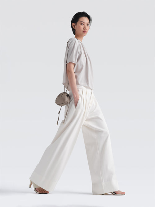 Mini Leather Pouf Bag