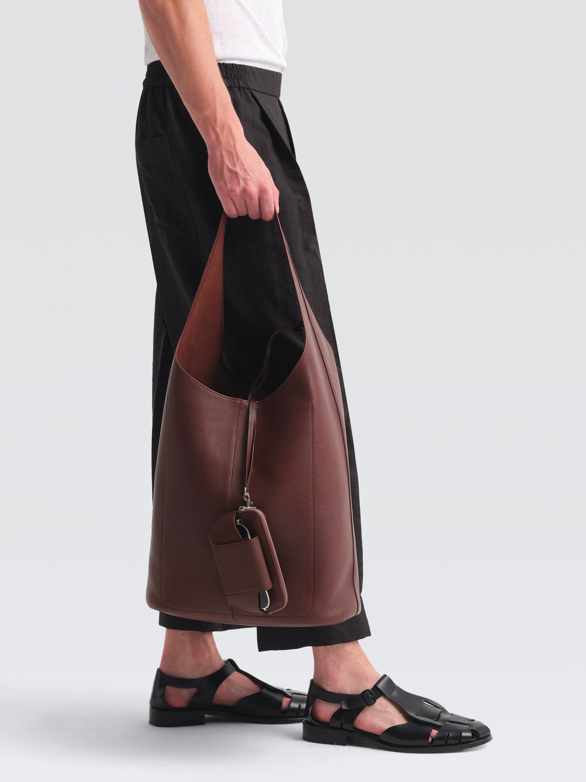 Leather Hobo Max