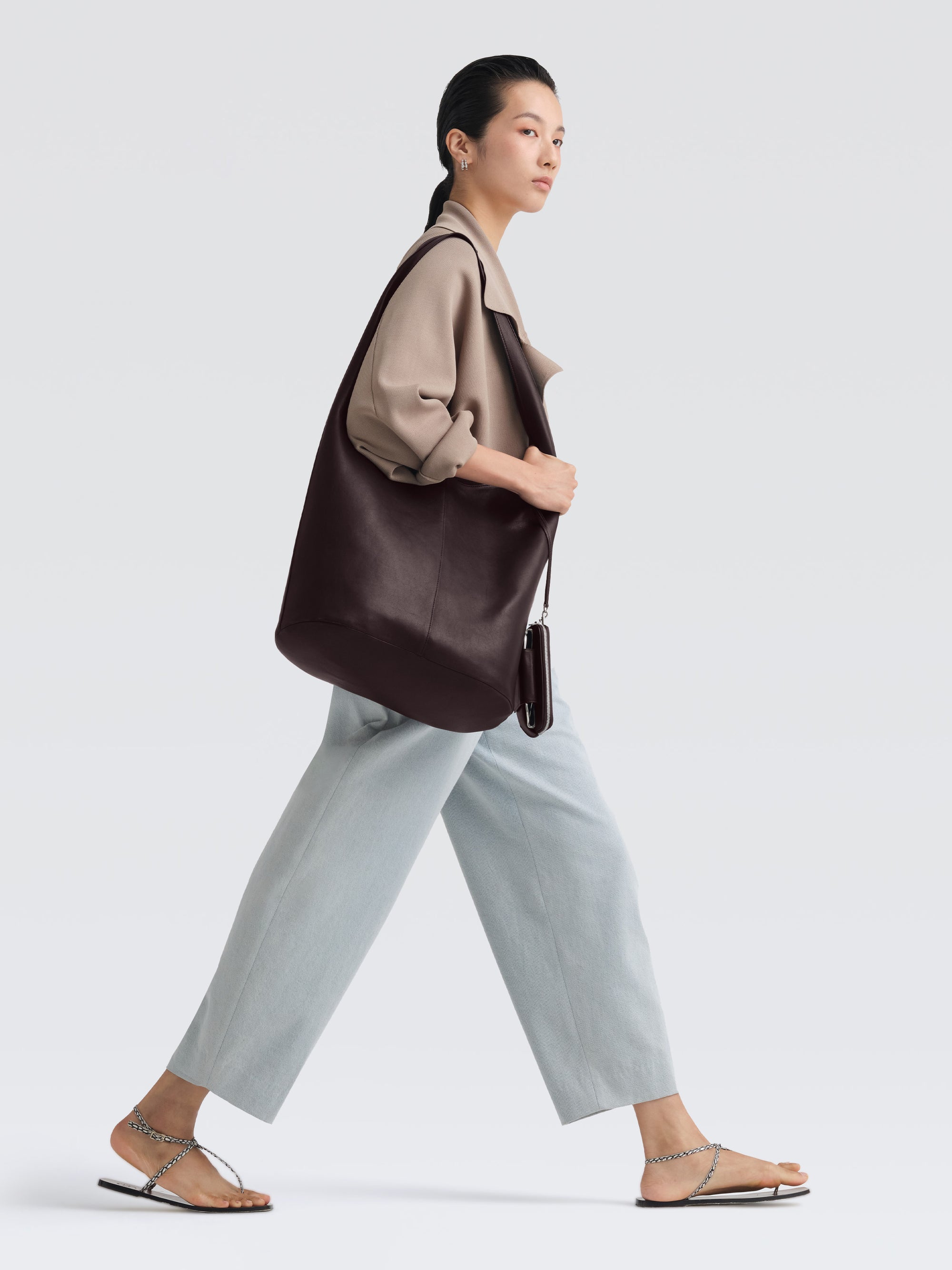 Leather Hobo Max