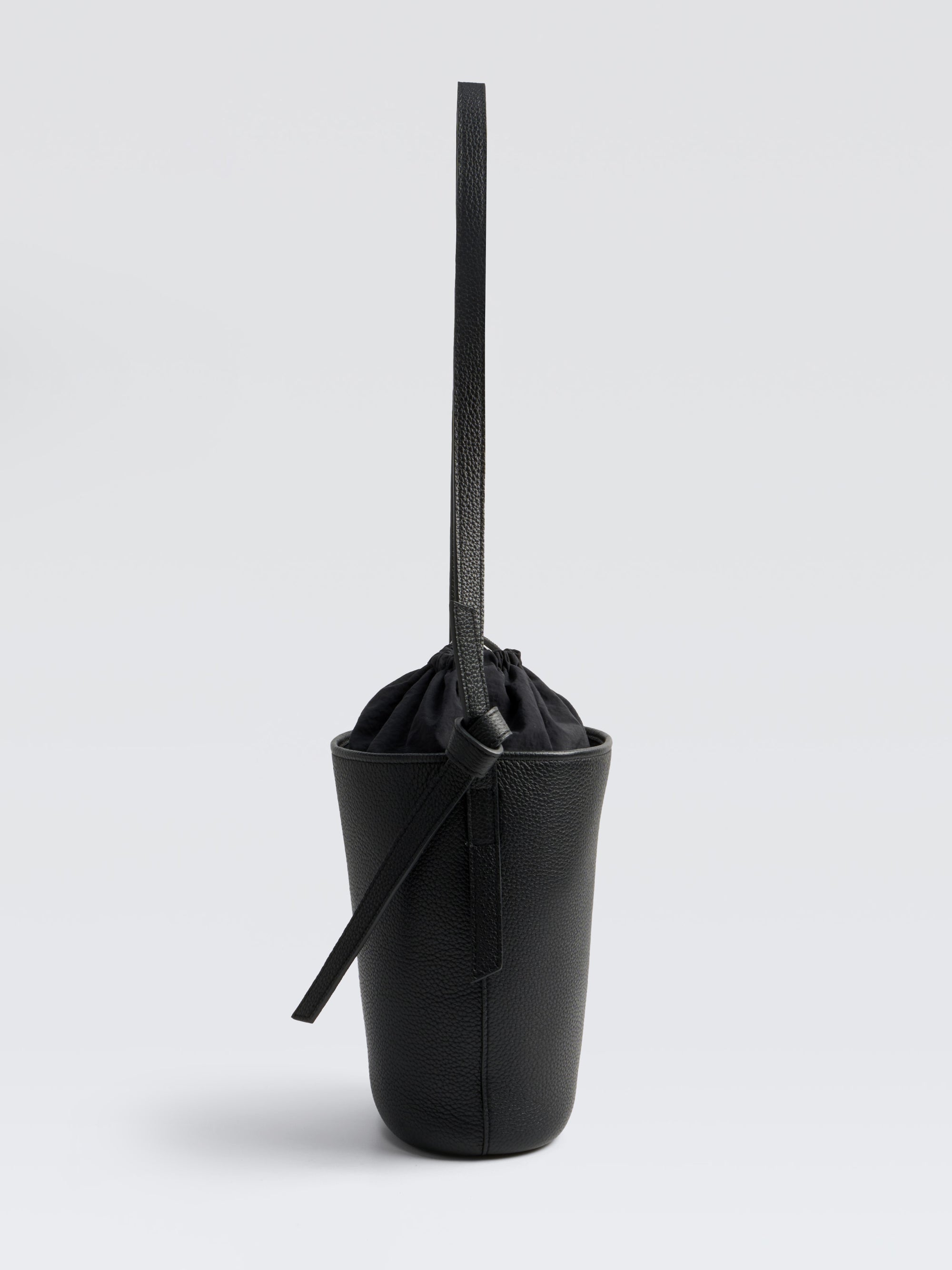 Mini Leather Bucket Bag