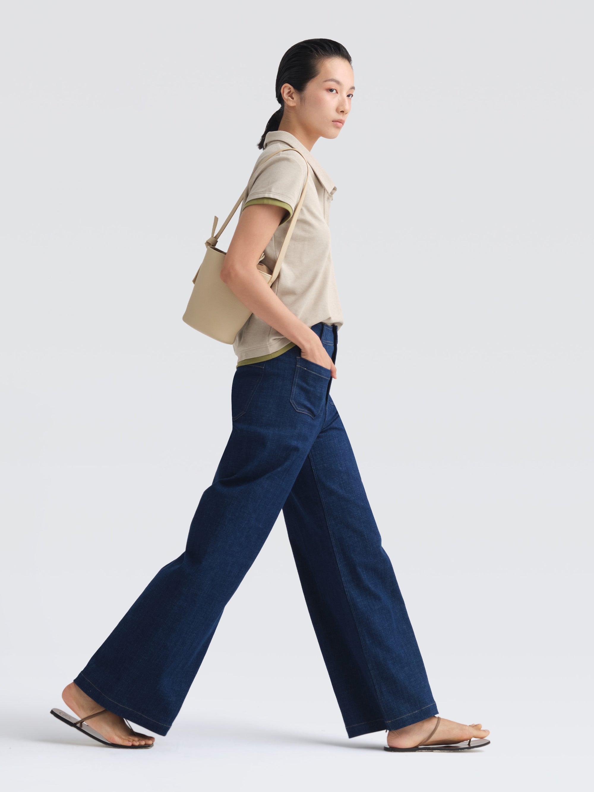 Mini Leather Bucket Bag