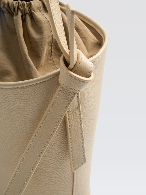 Mini Leather Bucket Bag