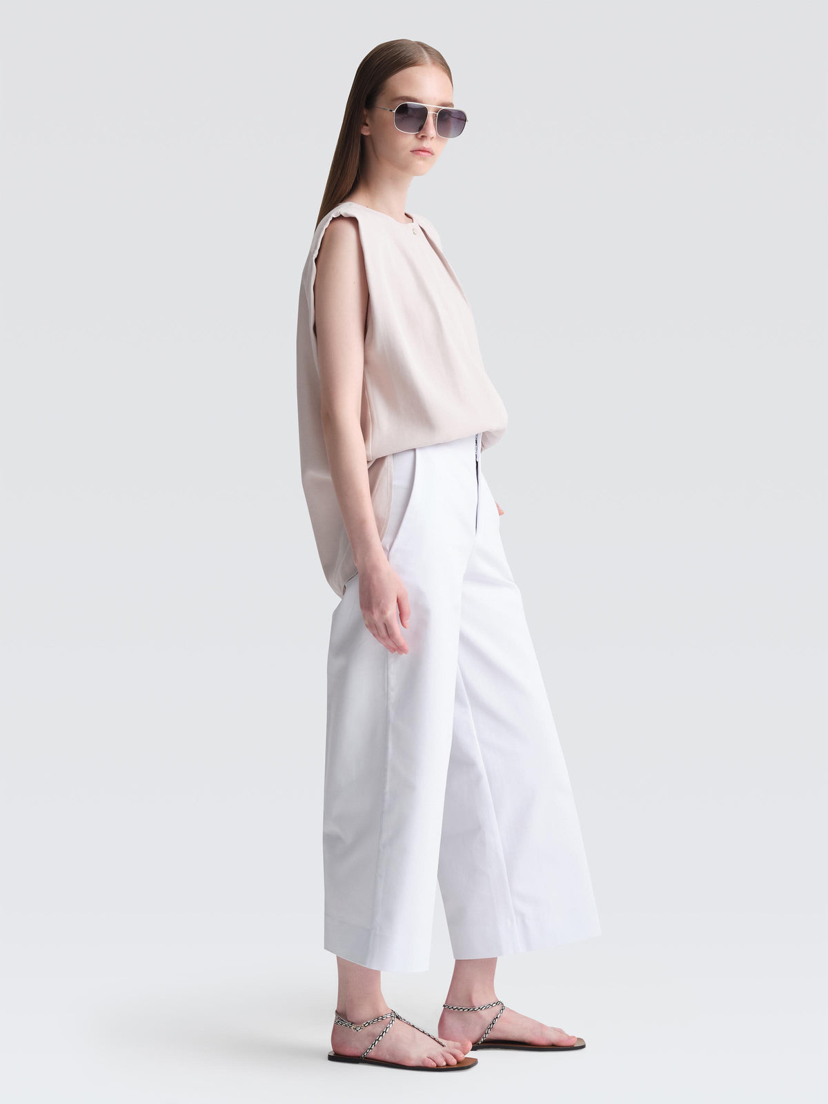 Bonded Cotton  Leman  Culottes