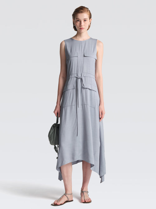 Cupro Safari Dress