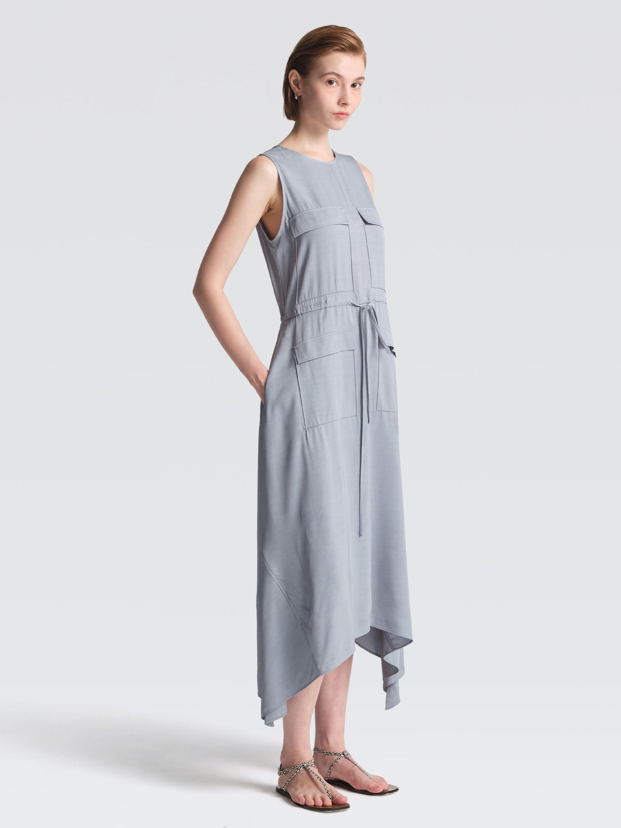 Cupro Safari Dress
