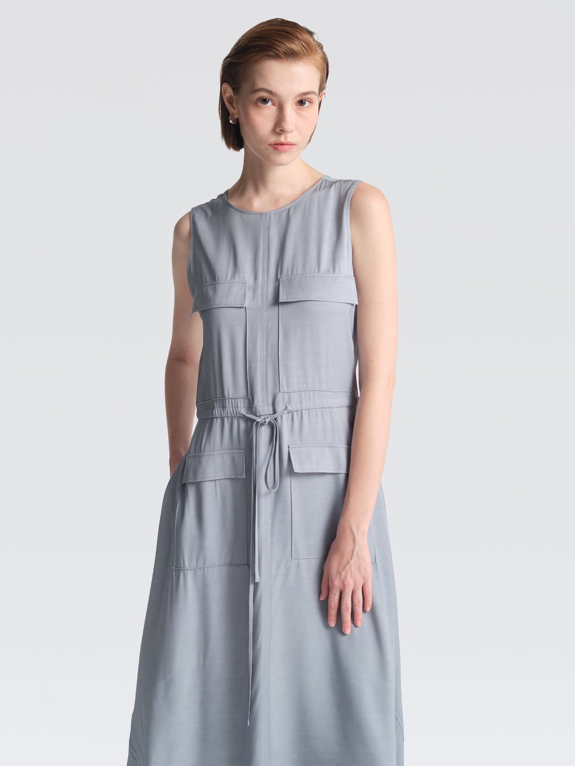 Cupro Safari Dress