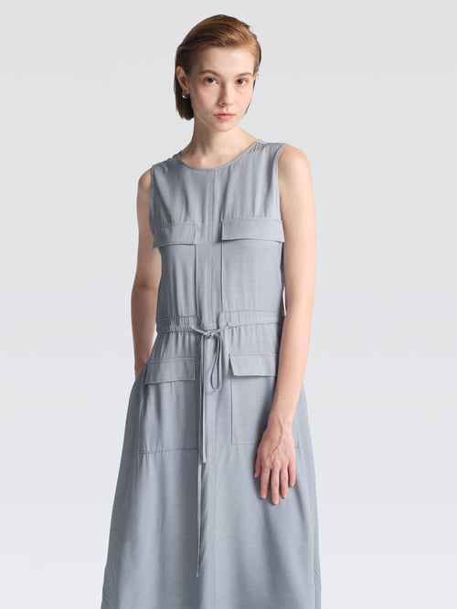 Cupro Safari Dress