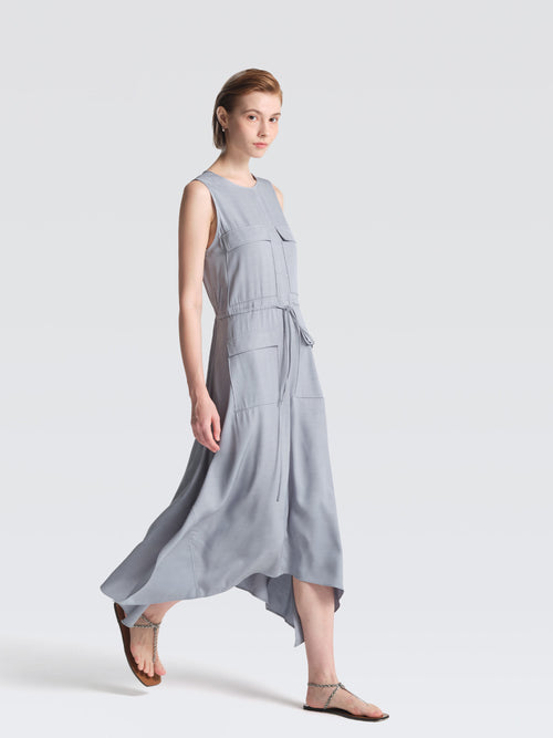 Cupro Safari Dress
