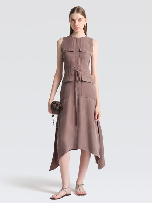 Cupro Safari Dress