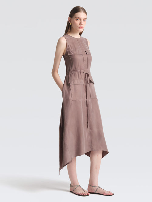 Cupro Safari Dress
