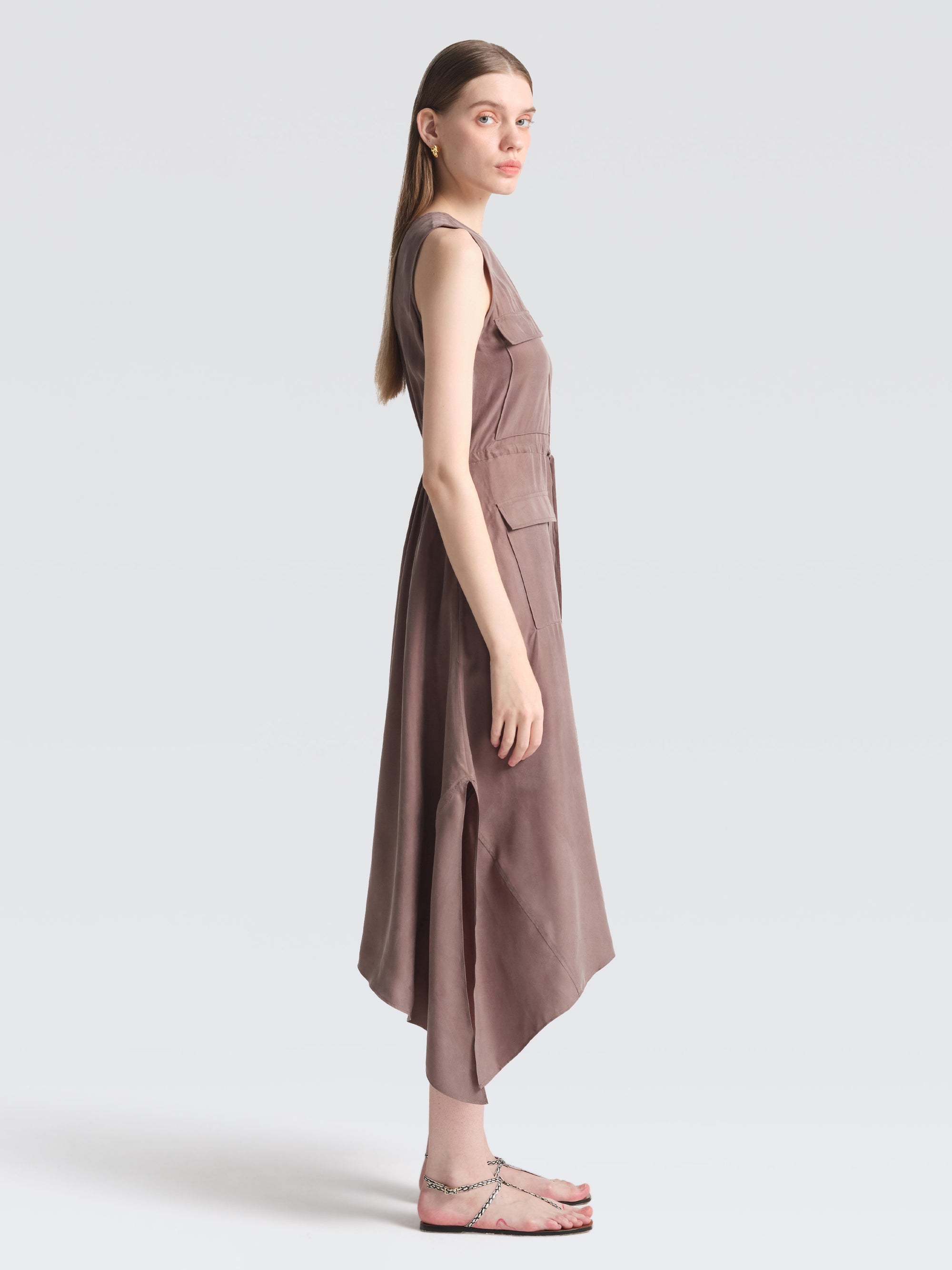 Cupro Safari Dress