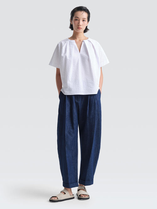 Seersucker  Marcelle  Top