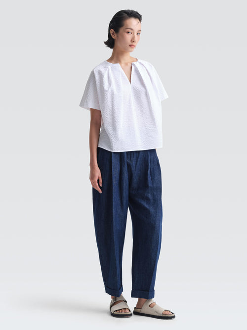 Seersucker  Marcelle  Top