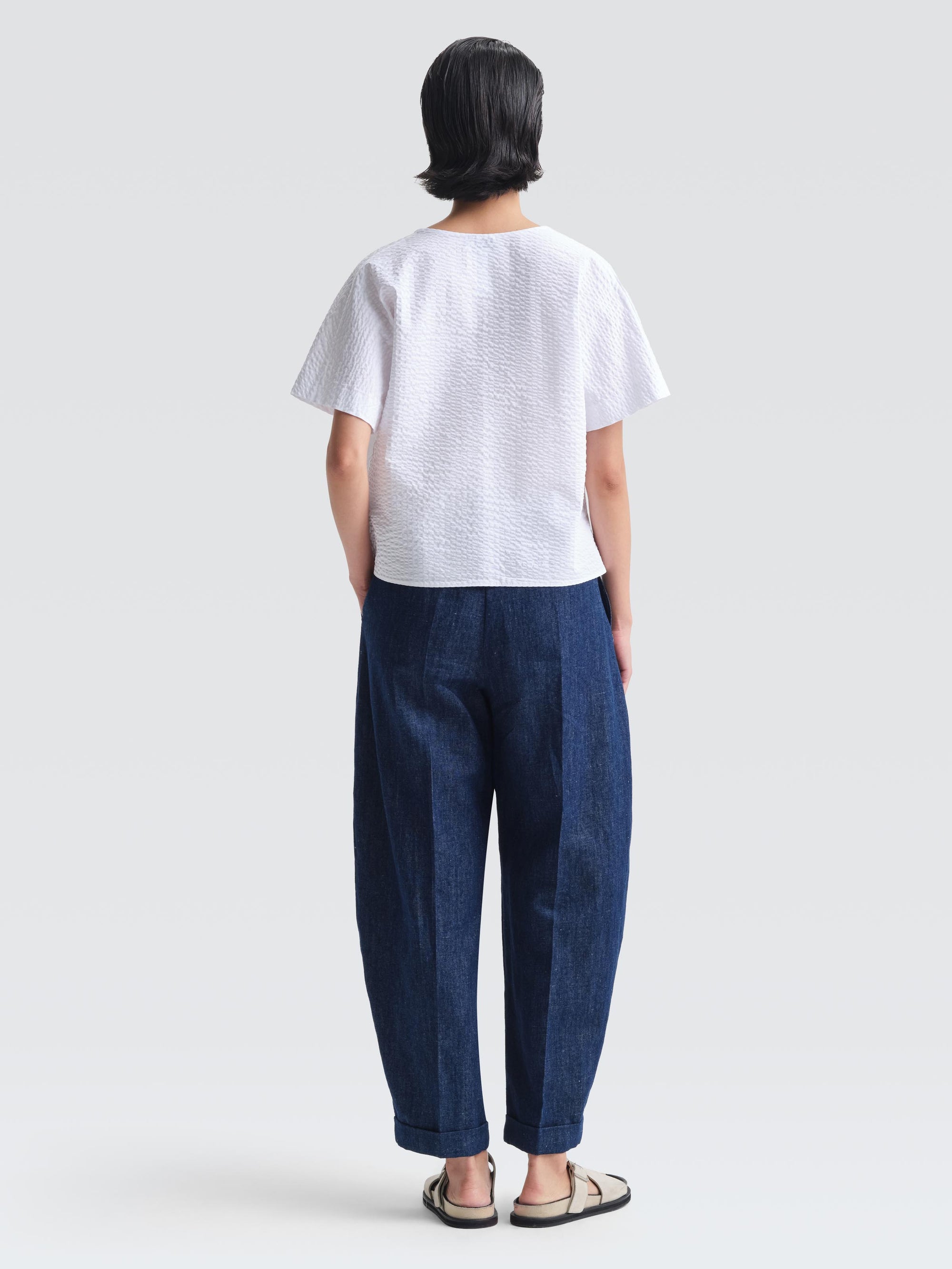 Seersucker  Marcelle  Top