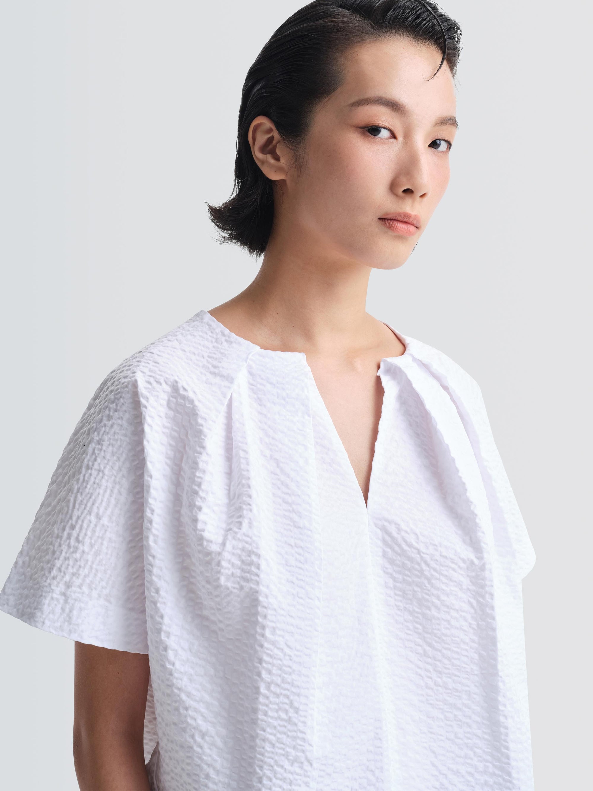 Seersucker  Marcelle  Top
