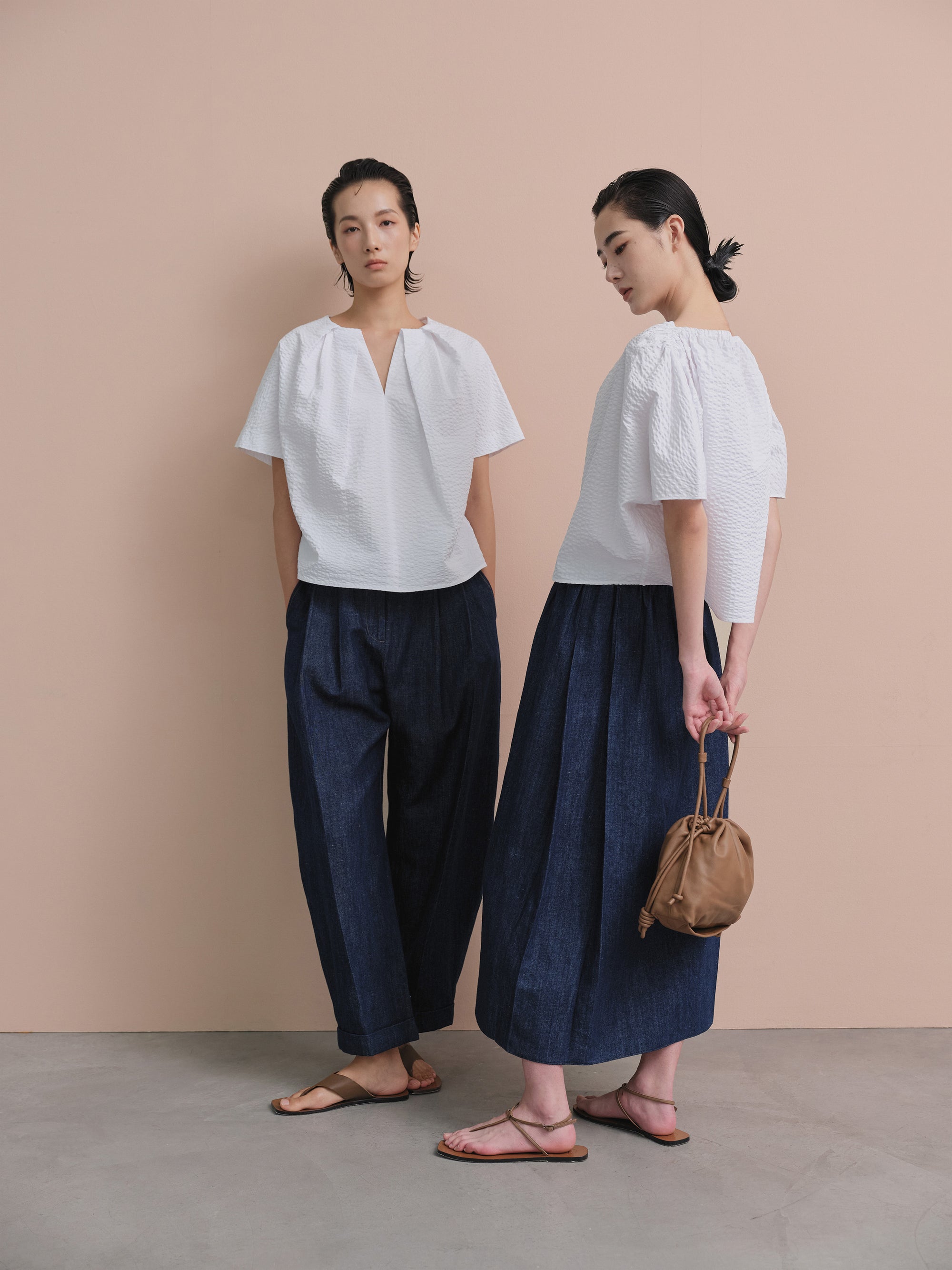 Seersucker  Marcelle  Top