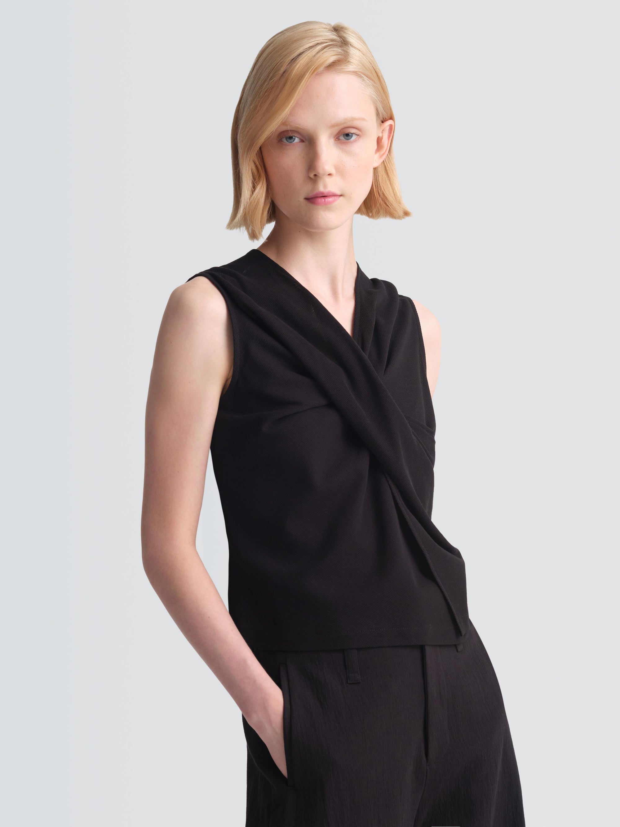 Cotton Jersey Gabo Top