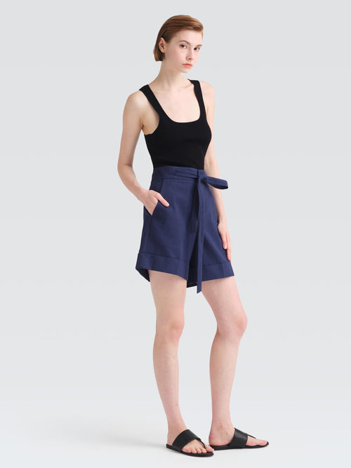 Corrugated Cotton Anslo Shorts