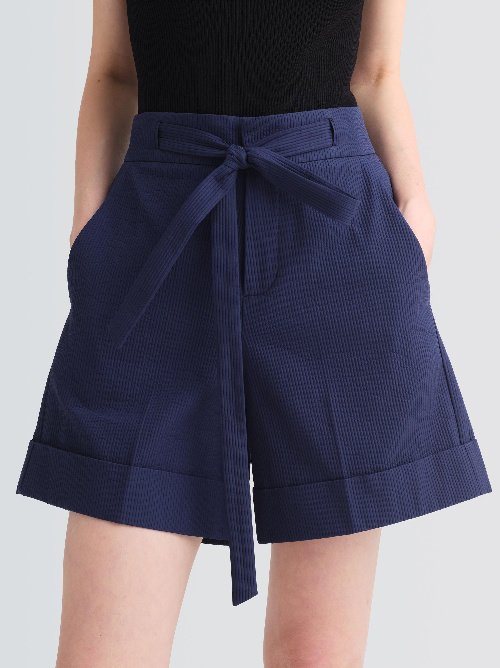 Corrugated Cotton Anslo Shorts