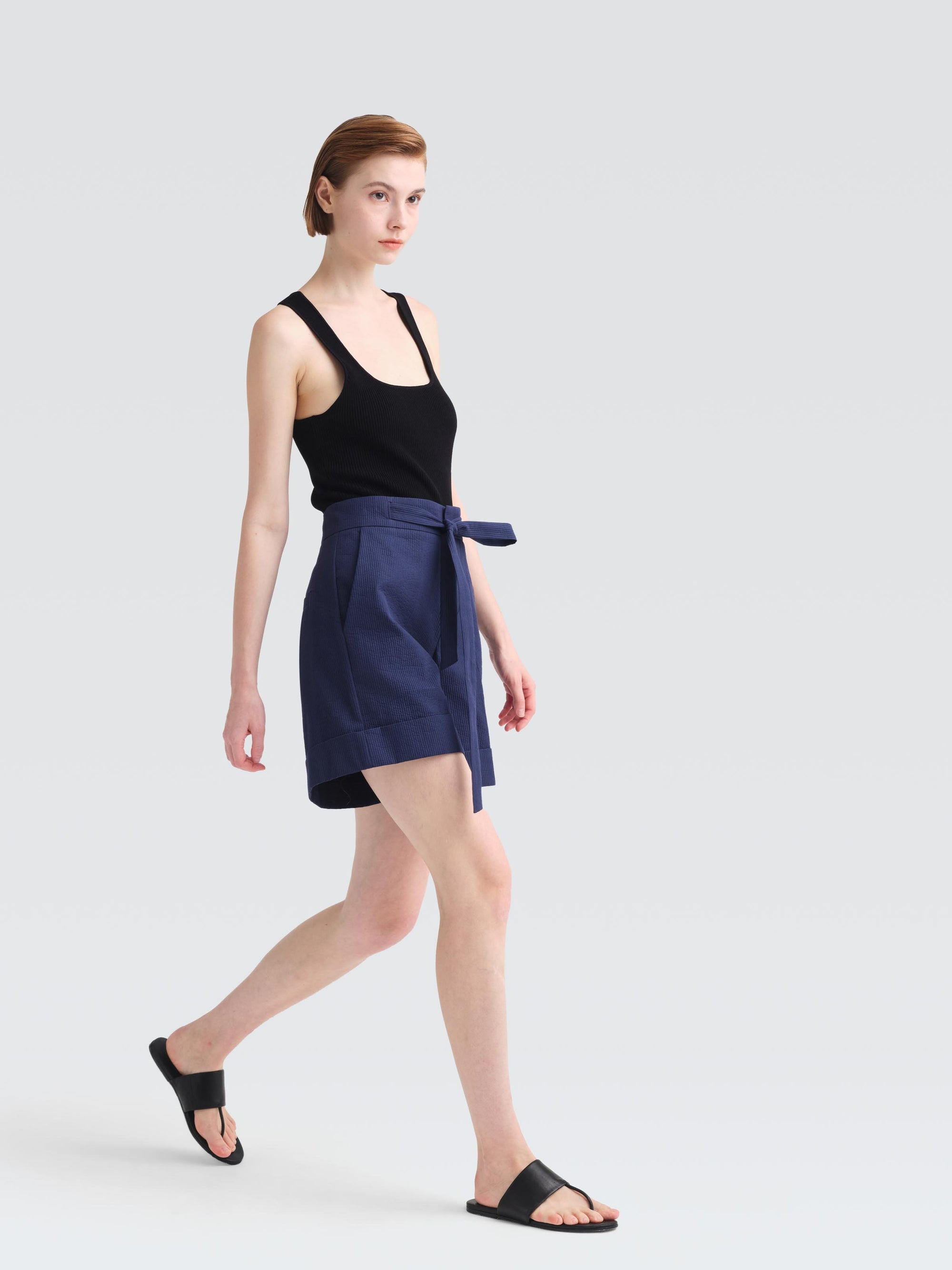 Corrugated Cotton Anslo Shorts