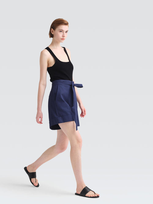 Corrugated Cotton Anslo Shorts