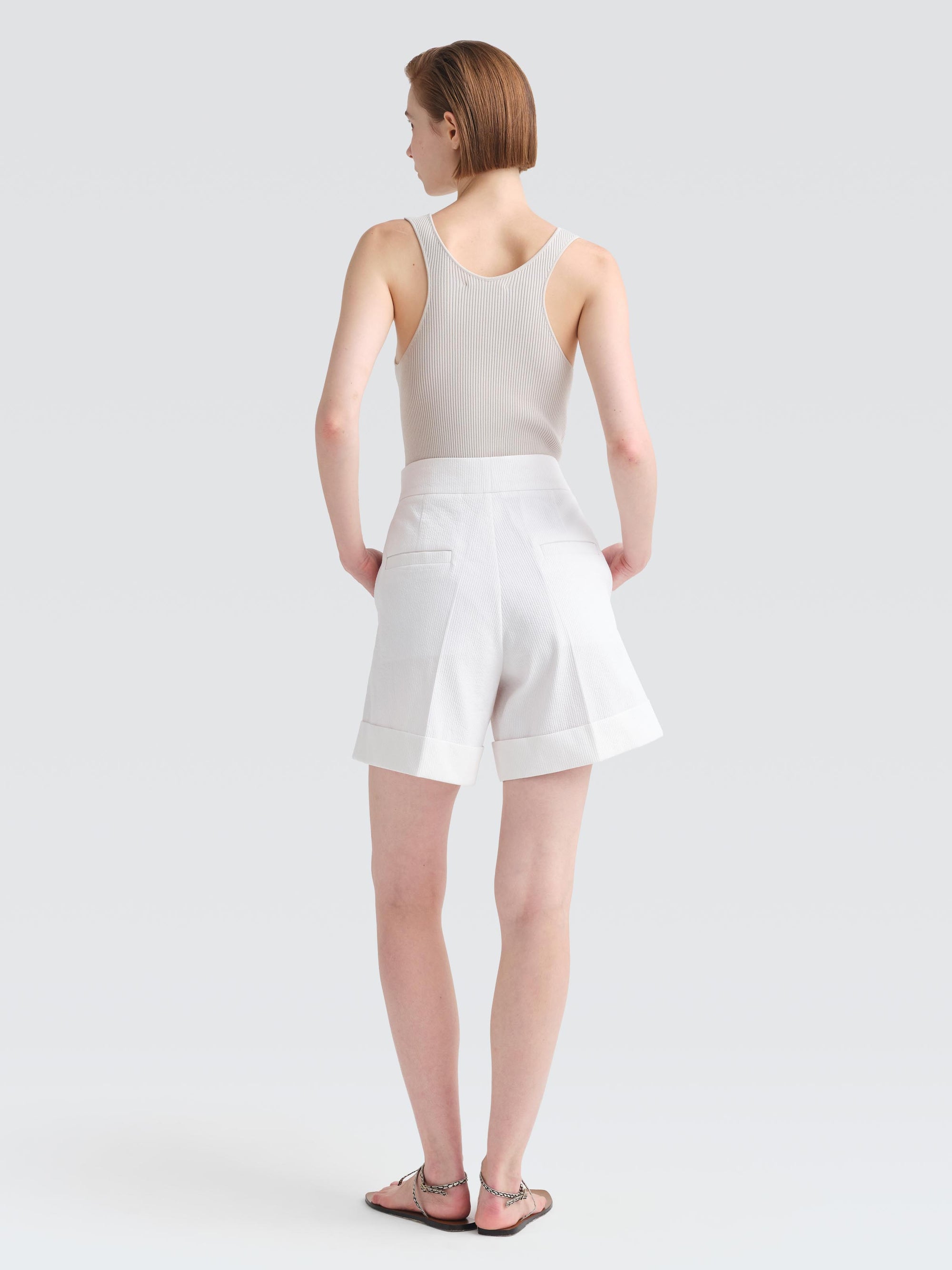 Corrugated Cotton Anslo Shorts