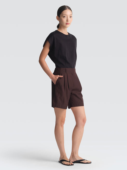 Cotton Gabardine Roy Shorts