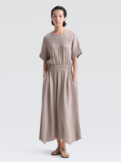 Crepe Plisse Adelaide Dress