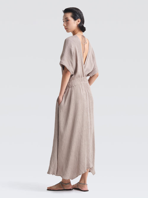 Crepe Plisse Adelaide Dress