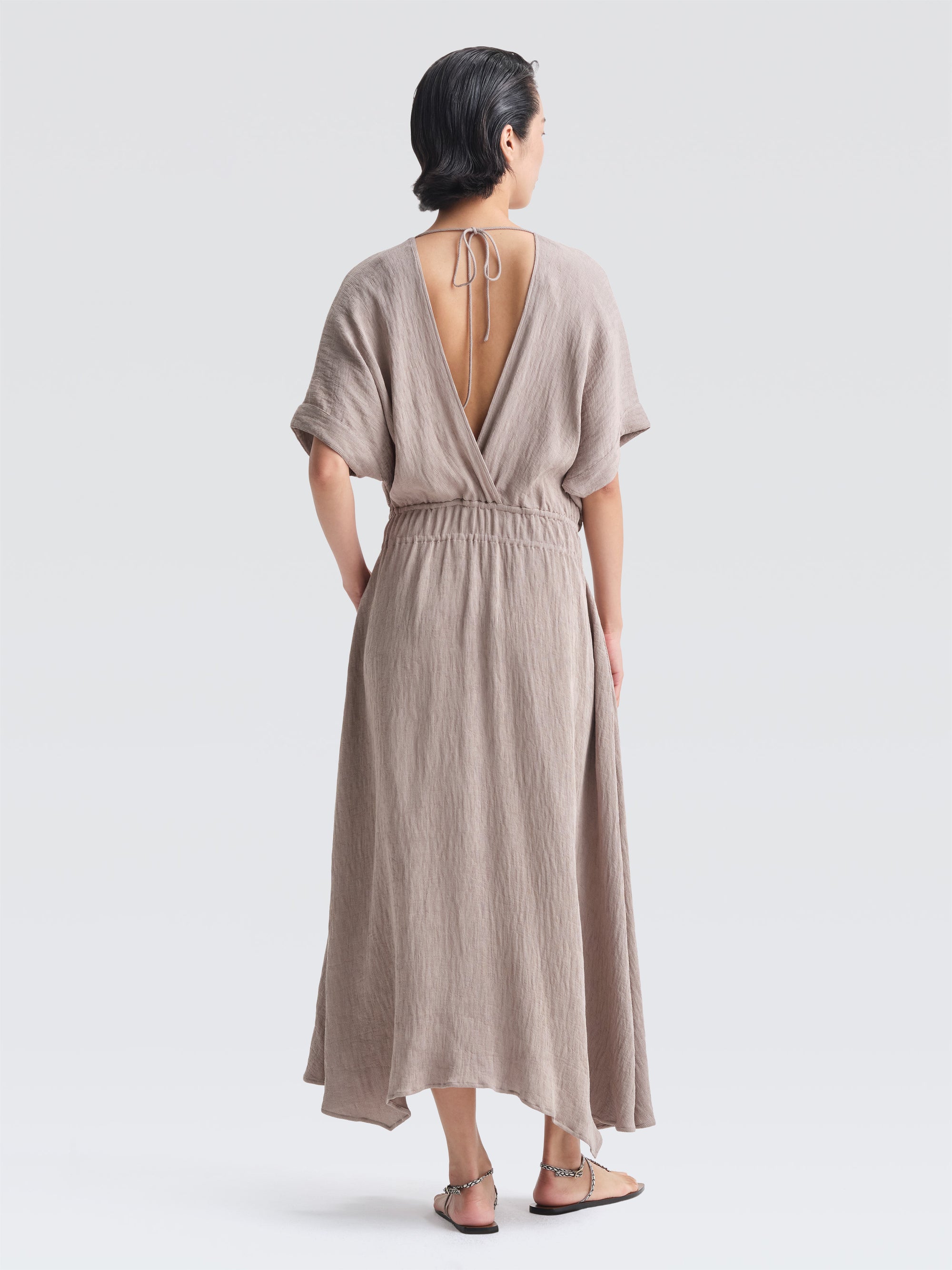 Crepe Plisse Adelaide Dress