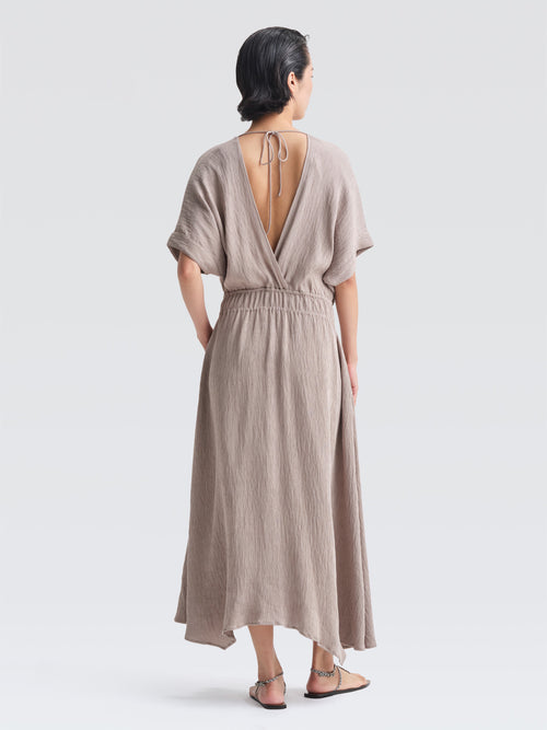 Crepe Plisse Adelaide Dress