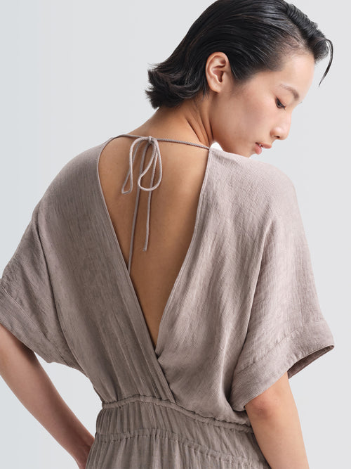 Crepe Plisse Adelaide Dress