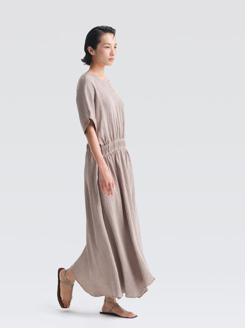 Crepe Plisse Adelaide Dress