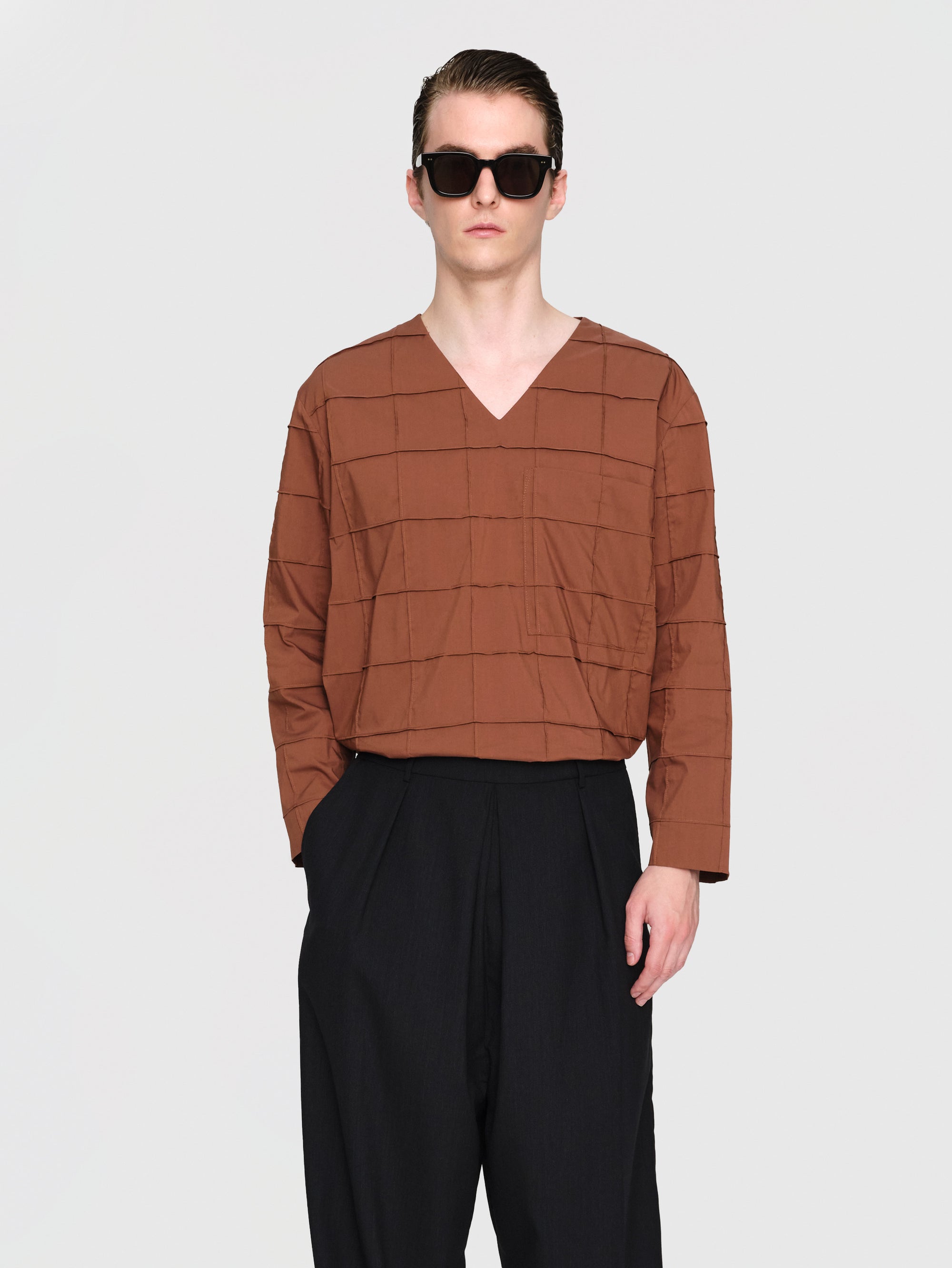 Organic Ctn Poplin Kojiro Top