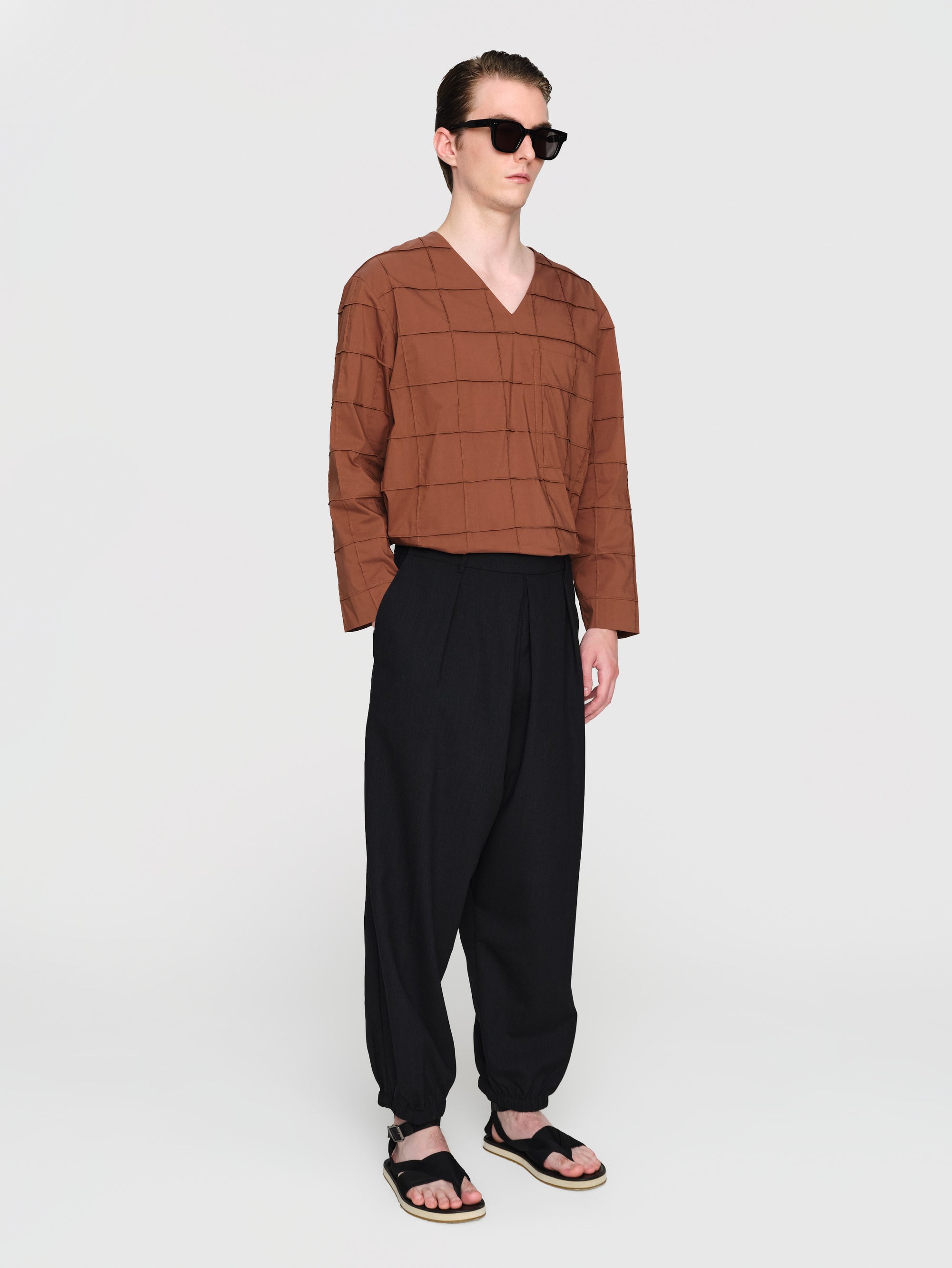 Organic Ctn Poplin Kojiro Top