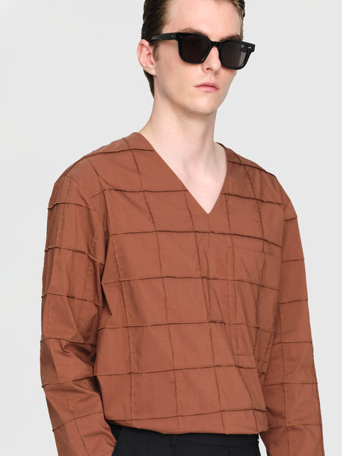 Organic Ctn Poplin Kojiro Top