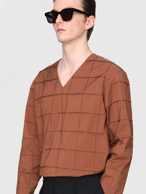 Organic Ctn Poplin Kojiro Top