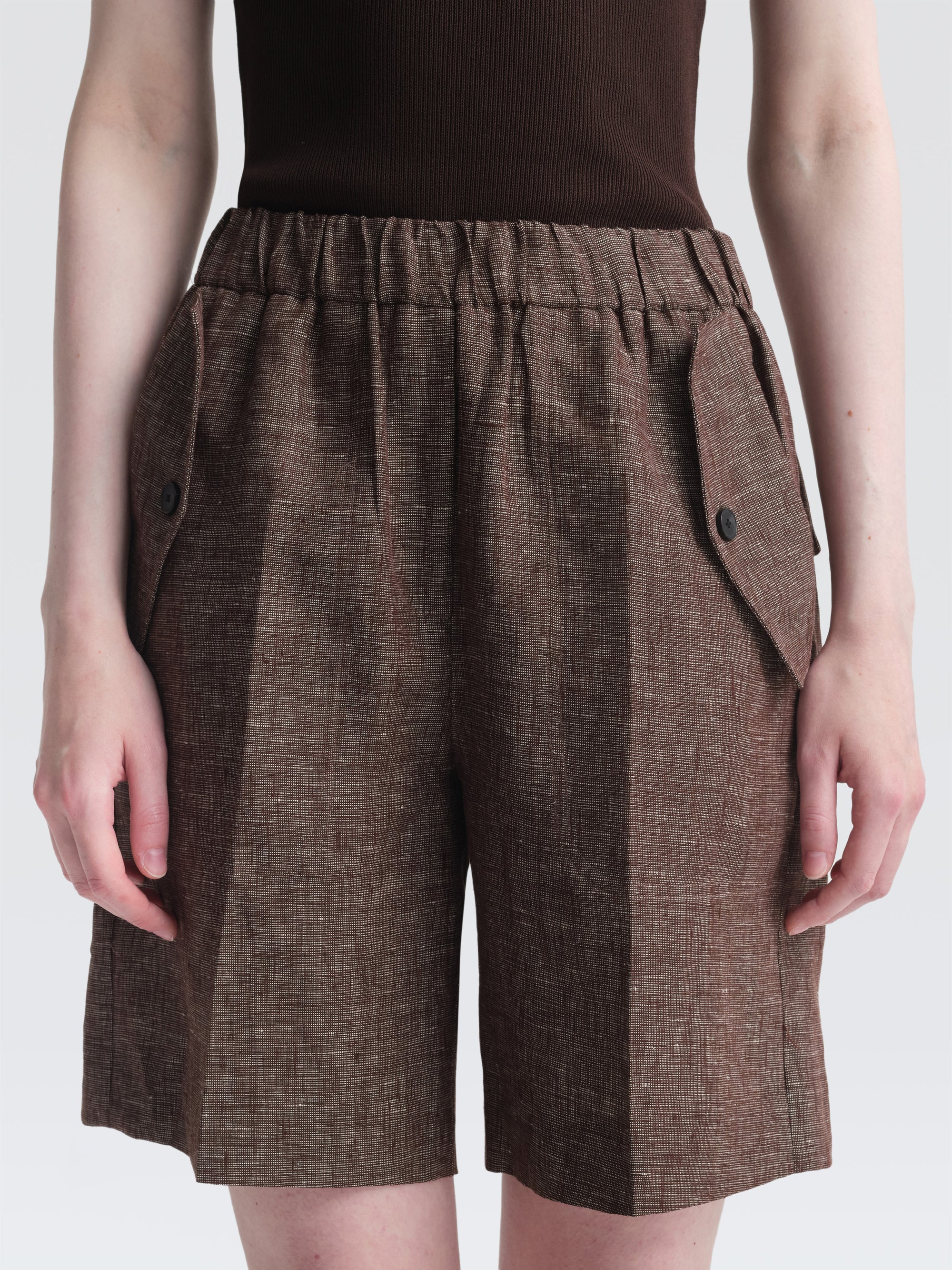 Organic Linen Eileen Shorts