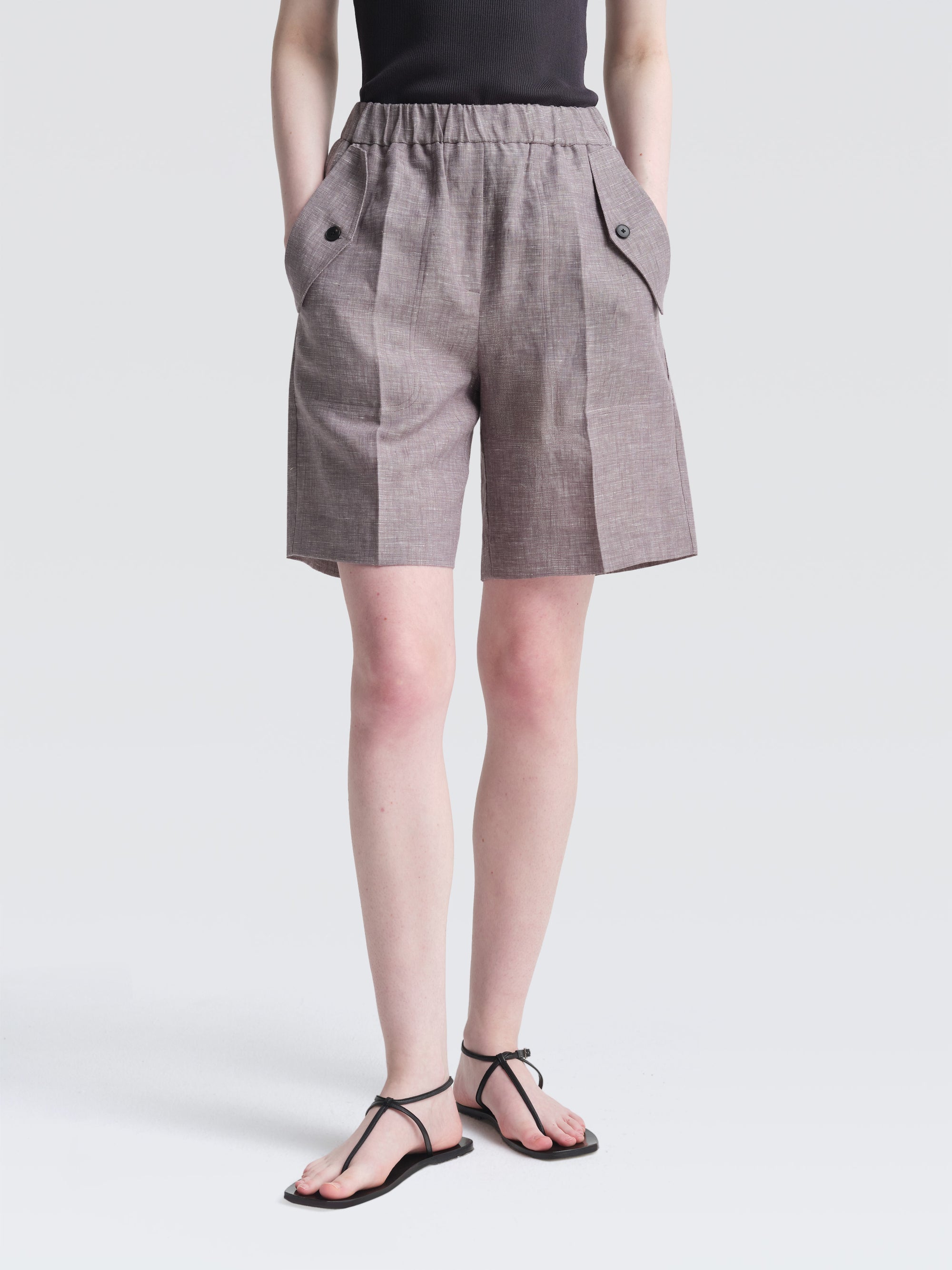 Organic Linen Eileen Shorts