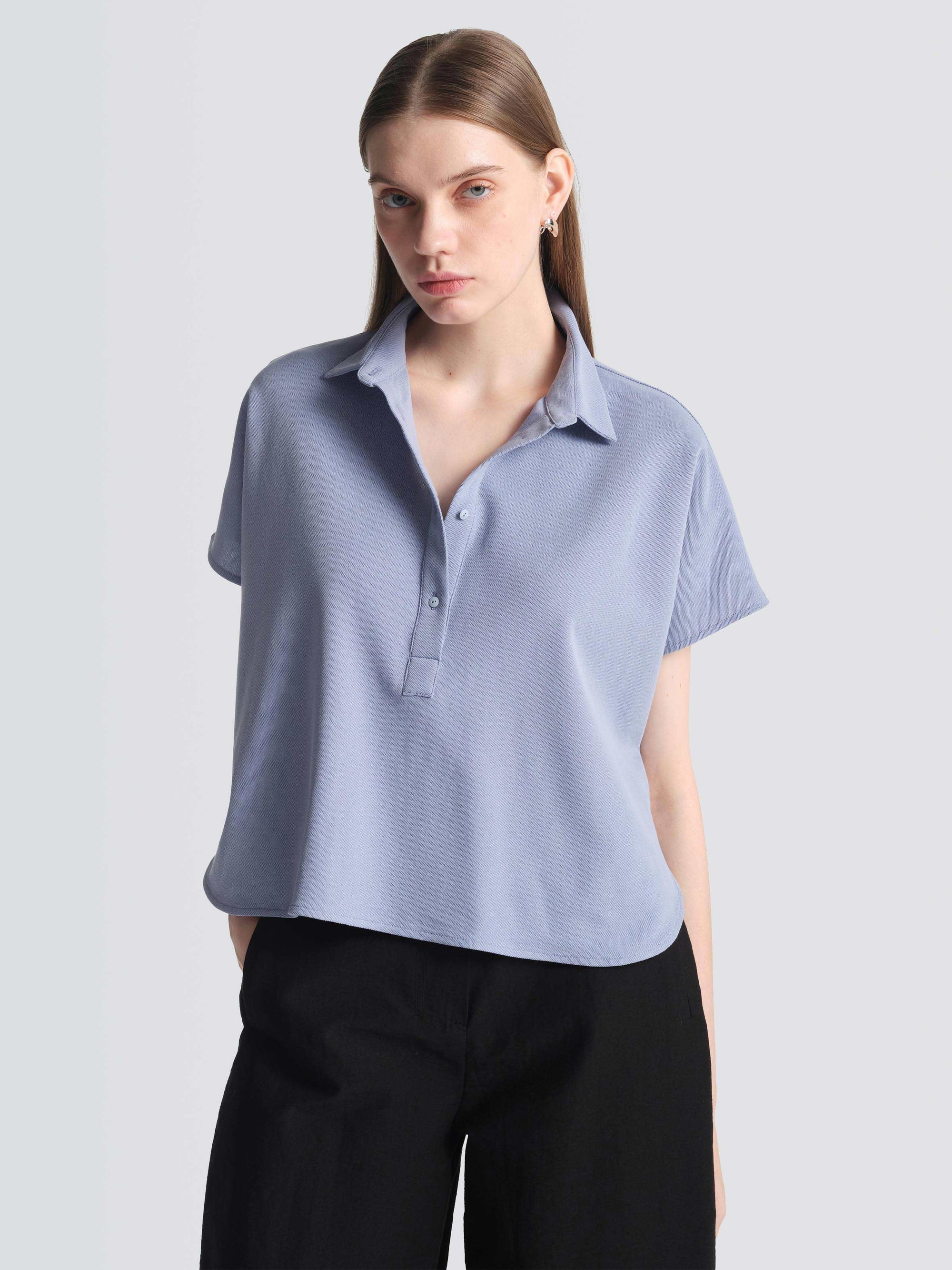 Cotton Pique  Ariel  Top