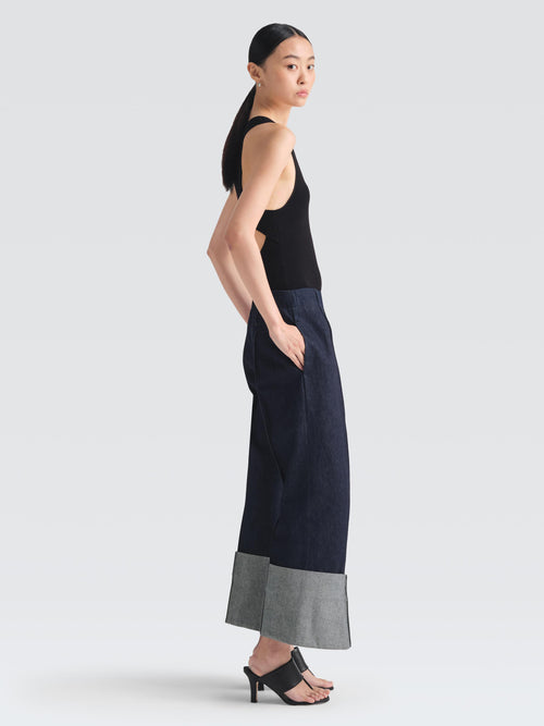 Denim Blazy Pants