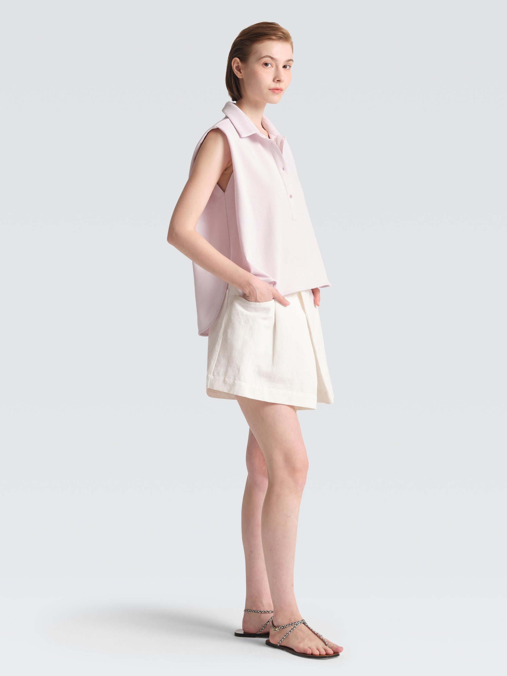 Cotton Pique  Polo  Top