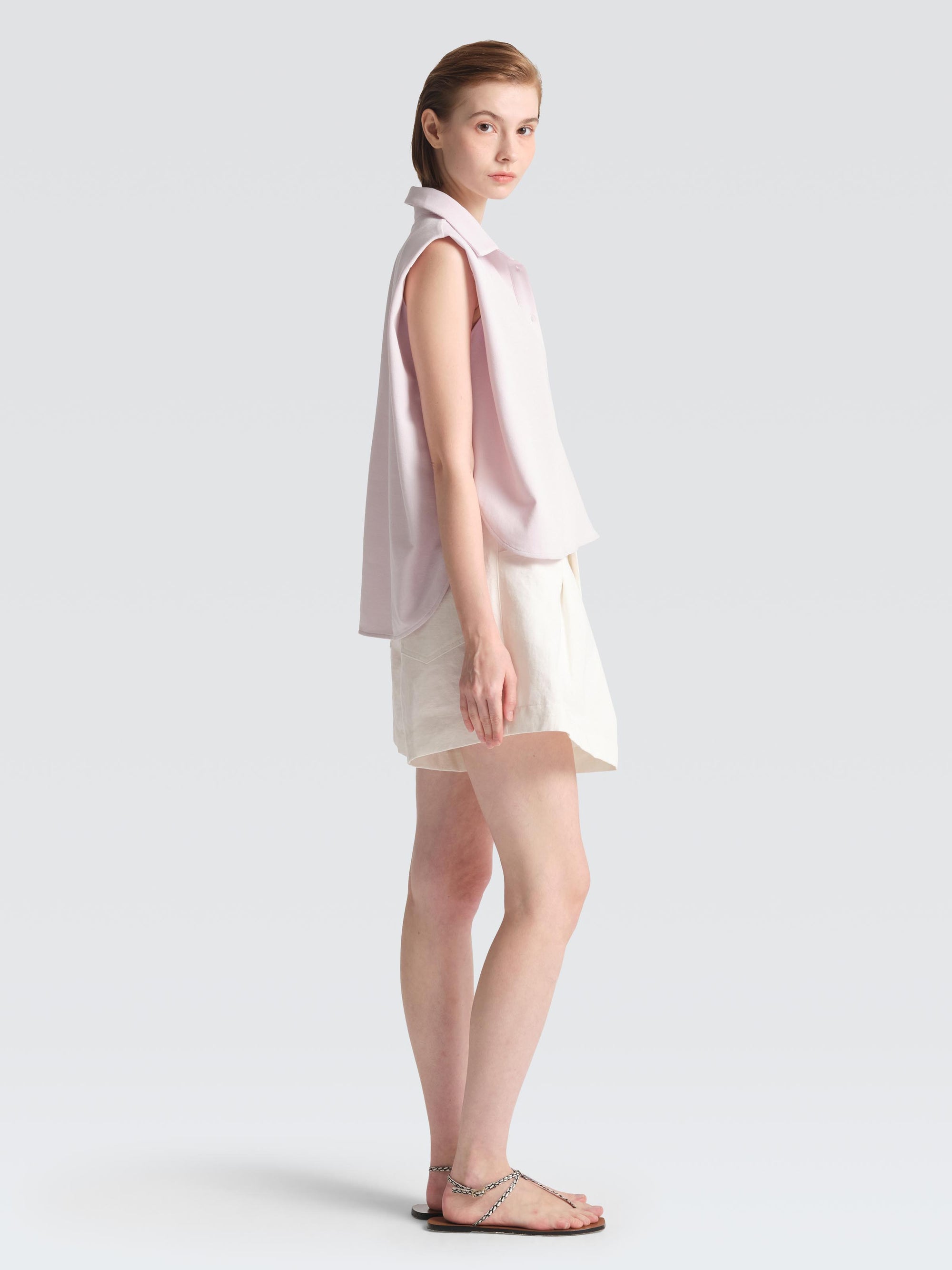 Cotton Pique  Polo  Top