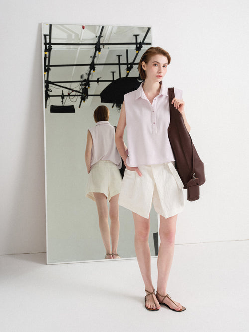 Cotton Pique  Polo  Top