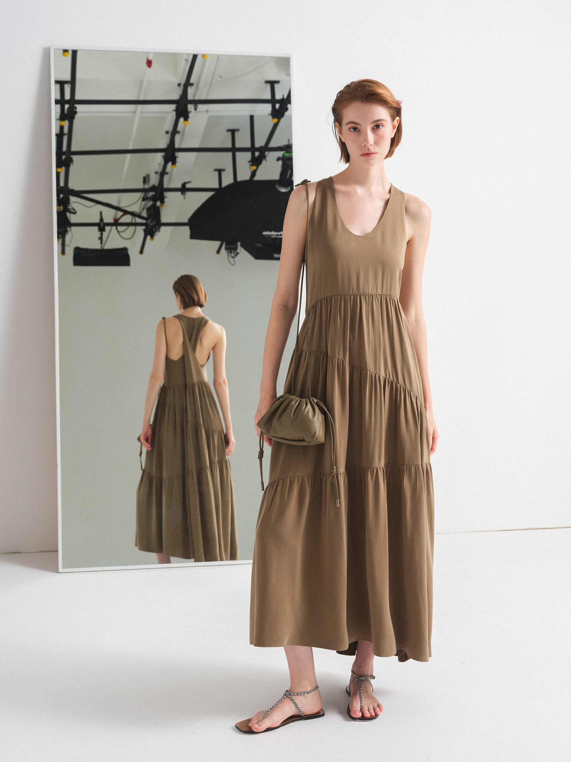 Cupro Hybridge Dress