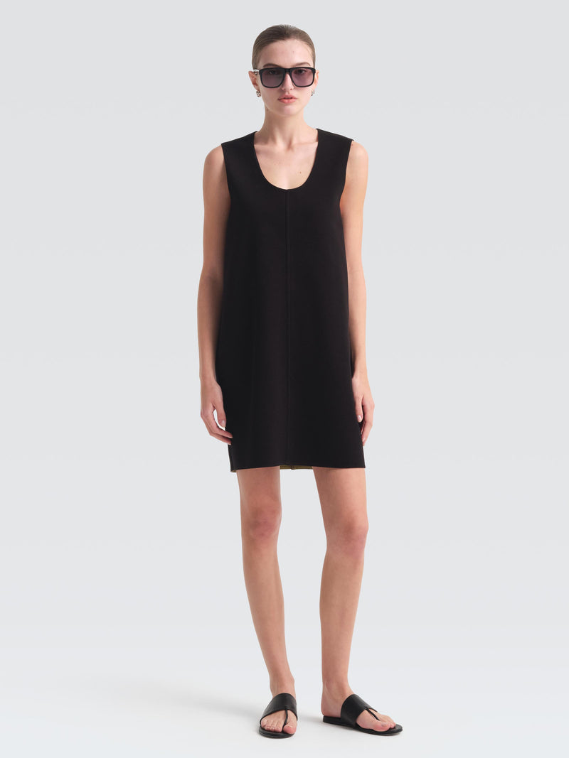 2808-Women-Dress-Sevigny-Cotton-Pique-Black-1