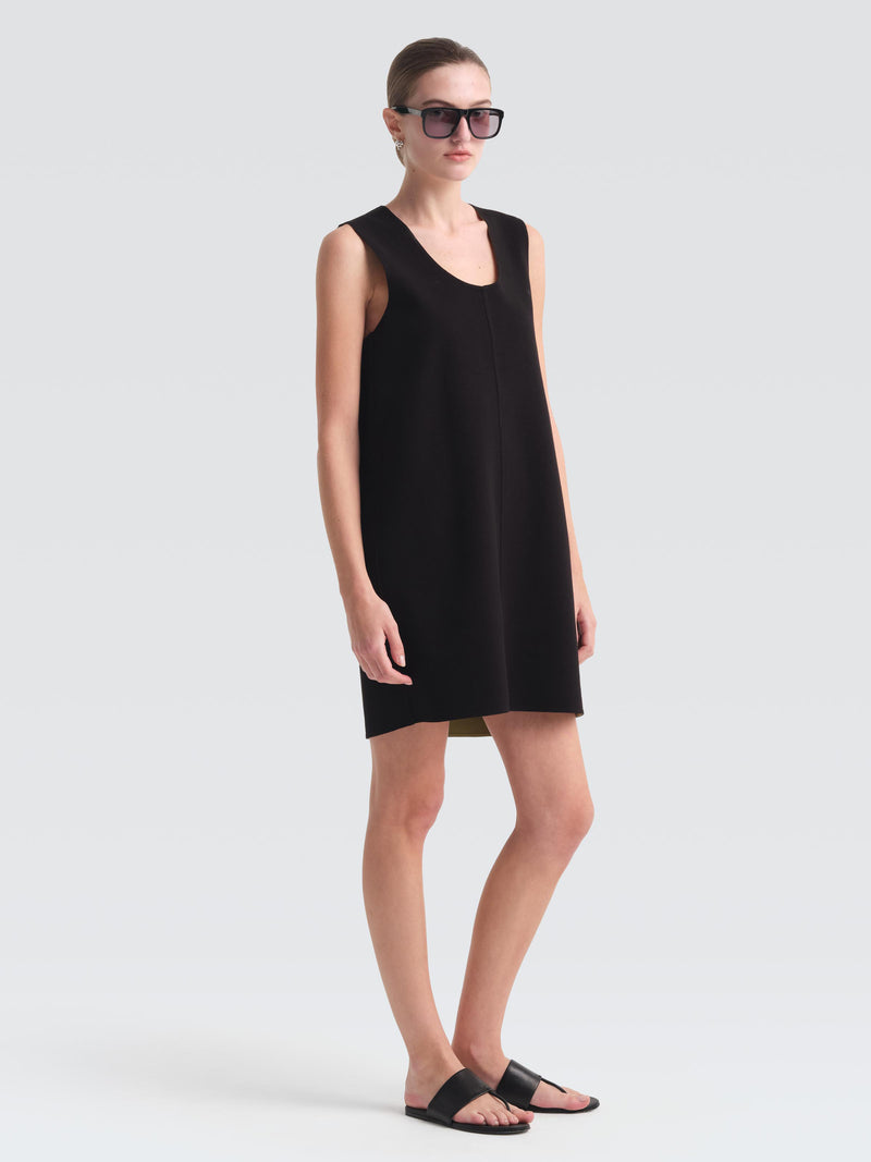 2808-Women-Dress-Sevigny-Cotton-Pique-Black-2