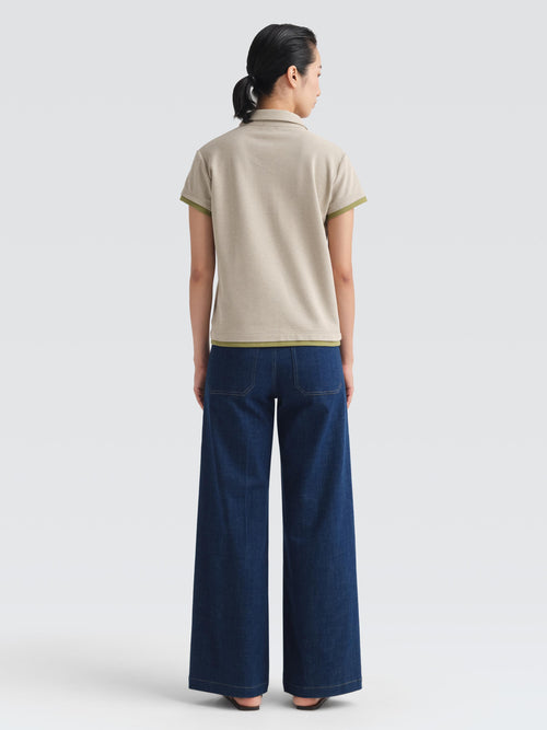 Cotton Pique Warby Top