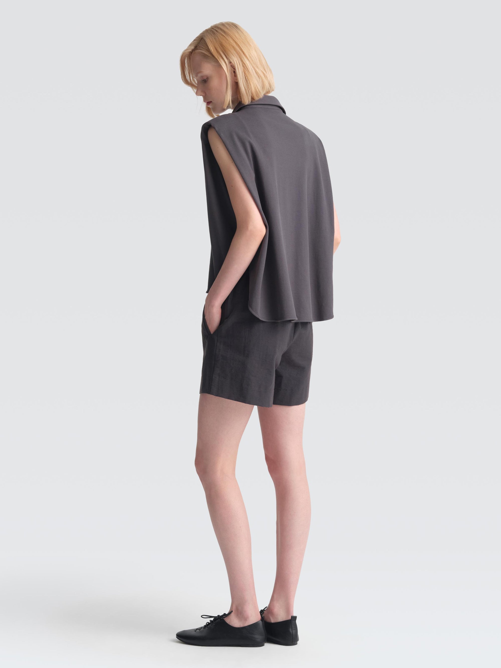 Cotton Pique Polo Top